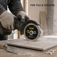 Disque de coupe diamanté rond 105 x 20 x 1,8 mm pour pierre, céramique et carrelage, lame de scie industrielle pour maçonnerie