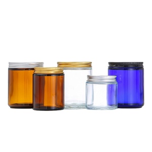 Barattoli in Vetro per Candele Aromaterapiche Disponibili in Vari Colori 120ml 250ml Bottiglia in Vetro Ambrato/<span class=keywords><strong>Blu</strong></span>/Trasparente - Product Image 1