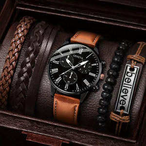 Tume hommes affaires ceinture montre à Quartz 5 pièces ensemble décontracté montre pour hommes boîtier en alliage cadran en verre 10mm vente chaude charme transfrontalier - Product Image 1