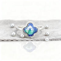 925 Sterling Silver Eilat Stone Ring King Solomon Stone Jewish Jewelry Judaica Hanukkah Gift