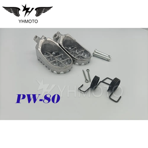 YHMOTO Rear <b>Footrests</b> Fussrasten for Yamaha PW50 PW80 TW200 Motorcycle Passenger Pedal Rear Foot Set - Product Image 6