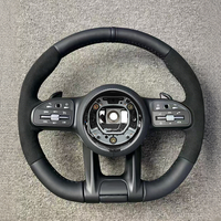 Convient pour mercedes-benz daim noir mat cadre de volant W222 W205 W204 W213 CLA classe C CLS