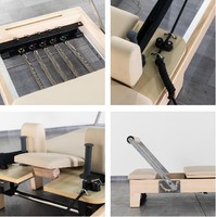 Mesin Pilates Reformer Kayu Maple Lipat JY Pilate Machine Reformer Reformer Per Pilates Reformer Pilates