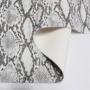Chiều Emboss 1 Mm Dệt Kim Trở Lại Python Vegan PU Rexine Nhân Tạo Giả Da Tổng Hợp Vải Cho Giày Túi Vành Đai Hành Lý - Product Image 5