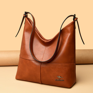 New Light Weight Ladies Handbags <b>Soft</b> <b>Leather</b> Women Shoulder <b>Bag</b> Girl Fashion Bucket <b>Bag</b> for Travel Tanjing - Product Image 4