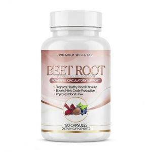 Cápsulas de Polvo de Remolacha para Adultos a Precio de Fábrica, Nitrato Natural, Antioxidante, Apoyo para la Salud del Corazón, Presión Arterial, Circulación, Resistencia - Product Image 1