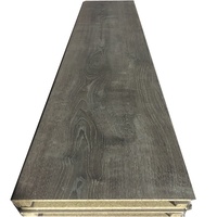 Marche d'escalier en panneau de particules moderne de 12 mm avec revêtement HPL, finition grain de bois écologique, bord carré, imperméable et ignifuge YUSEN
