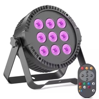 Luz LED Par Can RGBW de 80W 14x6W con Control DMX512, Atenuación Lineal de 4/8 Canales, Iluminación de Escenario a Distancia de 5-10M para Teatro, Discoteca y Fiestas
