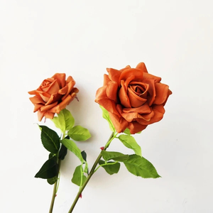 O-X304 <span class=keywords><strong>Rose</strong></span> Artificiali Realistiche Bianche, Rosa e Rosse per Decorazioni Casa e Matrimonio, Fiori Artificiali di Alta Qualità, <span class=keywords><strong>Rose</strong></span> <span class=keywords><strong>Blu</strong></span> - Product Image 3