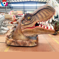 Siège de dinosaure interactif géant personnalisable fait main pour extérieur, idéal pour la décoration de parcs, les accessoires photo et les centres commerciaux