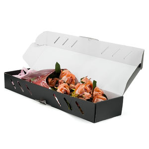Boîte d'emballage cadeau personnalisée avec logo, en carton ondulé, pour bouquets et arrangements floraux - Product Image 1