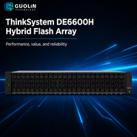 Lenovo ThinkSystem DE6600H 2U24 SFF, Sistema de Almacenamiento SAN NVMe Empresarial, Controlador Híbrido Flash Array Dual Activo