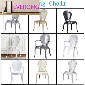Silla de Boda de Resina Acrílica Transparente Estilo Epoca, para Uso en Interiores y Exteriores, Sala de Estar, Oficina, Comedor, de China - Product Image 3