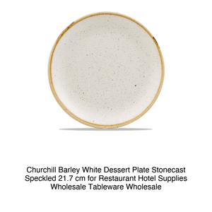 Assiette à dessert Barley White 21,7 cm Churchill Stonecast Speckled 12Swhsevp8 - Product Image 2