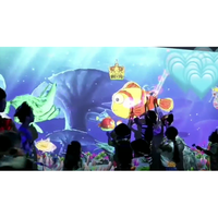 Juegos de proyección AR en pared para parques de atracciones infantiles, mapeo de proyección interactivo, sensor láser, pantalla táctil