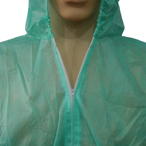 Epp <span class=keywords><strong>desechable</strong></span> industrial cuerpo traje de <span class=keywords><strong>mono</strong></span> con una sola pieza estilo de color verde - Product Image 5