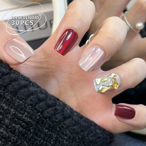 TikTok เล็บสำหรับแมวตาปลอม, สินค้าขายดีสติกเกอร์ติดเล็บปลอมแบบถอดออกได้ - Product Image 1