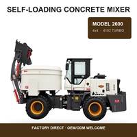 Camion malaxeur à béton 4x4 mini mobile avec moteur diesel pour projets d'ingénierie - Article très demandé