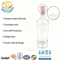 Bouteilles de vin, whisky, vodka, tequila les plus vendues, de qualité supérieure, avec estampage à chaud/doré, anti-fuite, faciles à ouvrir, 30*60mm, avec doublure antivol en PE/silicone