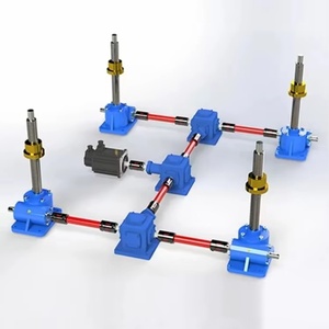Electric <b>Worm</b> <b>Gear</b> Actuator Small Hand Rocker Screw Ball Stainless Steel Turbine Screw Lift - Product Image 1