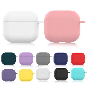 Étui en silicone pour Airpods 3e génération étui de protection souple avec boucle <span class=keywords><strong>housse</strong></span> de <span class=keywords><strong>casque</strong></span> antichoc - Product Image 2