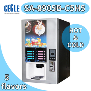 Comercial makinesi otomat kahve, masa üstü soğuk çözünebilir kahve sıcak çikolata suyu çay otomat kahve kağıt bardak - Product Image 6