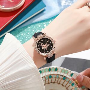 Reloj de Pulsera de Cuarzo de Aleación Personalizado al por Mayor, Deportivo, de Negocios, para Mujer, Minimalista, con Números Arábigos y Puntero de Mariposa - Product Image 5