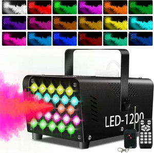 Macchina del fumo a LED RGB da 500W con telecomando wireless, portata 10M, capacità olio 0.4L, <span class=keywords><strong>3000</strong></span> CFM per discoteca, DJ, palcoscenico, feste, matrimoni - Product Image 2