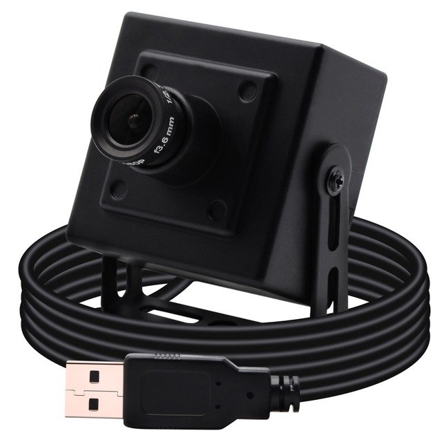 ELP 1MP Global Shutter Camera 720P 60fps High Speed Webcam AR0144 Monochrome Black and White Web Camera for PC Laptop Computer