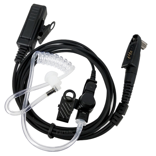 Headset Walkie Talkie Earpiece Acoustic Tube Mic PTT Headphone Earbud Air Tube Earpiece Headset Mic for Motorola GP328plus