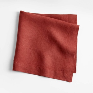 45*45cm Embroidery Wholesale Customized LOGO French Dining <b>Table</b> <b>Cloth</b> 100% Pure Flax <b>Linen</b> Fabric Napkins Wedding Hotel - Product Image 2