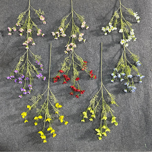 Bouquet artificiel Ciel étoilé Cosmos, fleurs en soie, décorations de mariage pour salons - Product Image 2