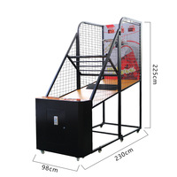 Machine de jeu de basket-ball d'arcade commerciale avec pointage électronique, nouvelle conception pliable, machine de tir au basket-ball