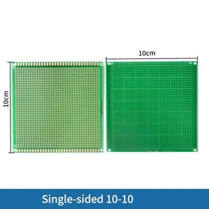 Carte de circuit imprimé universelle verte FR4 simple face pour prototypage, carte de soudure DIY 2,54 mm - Product Image 3