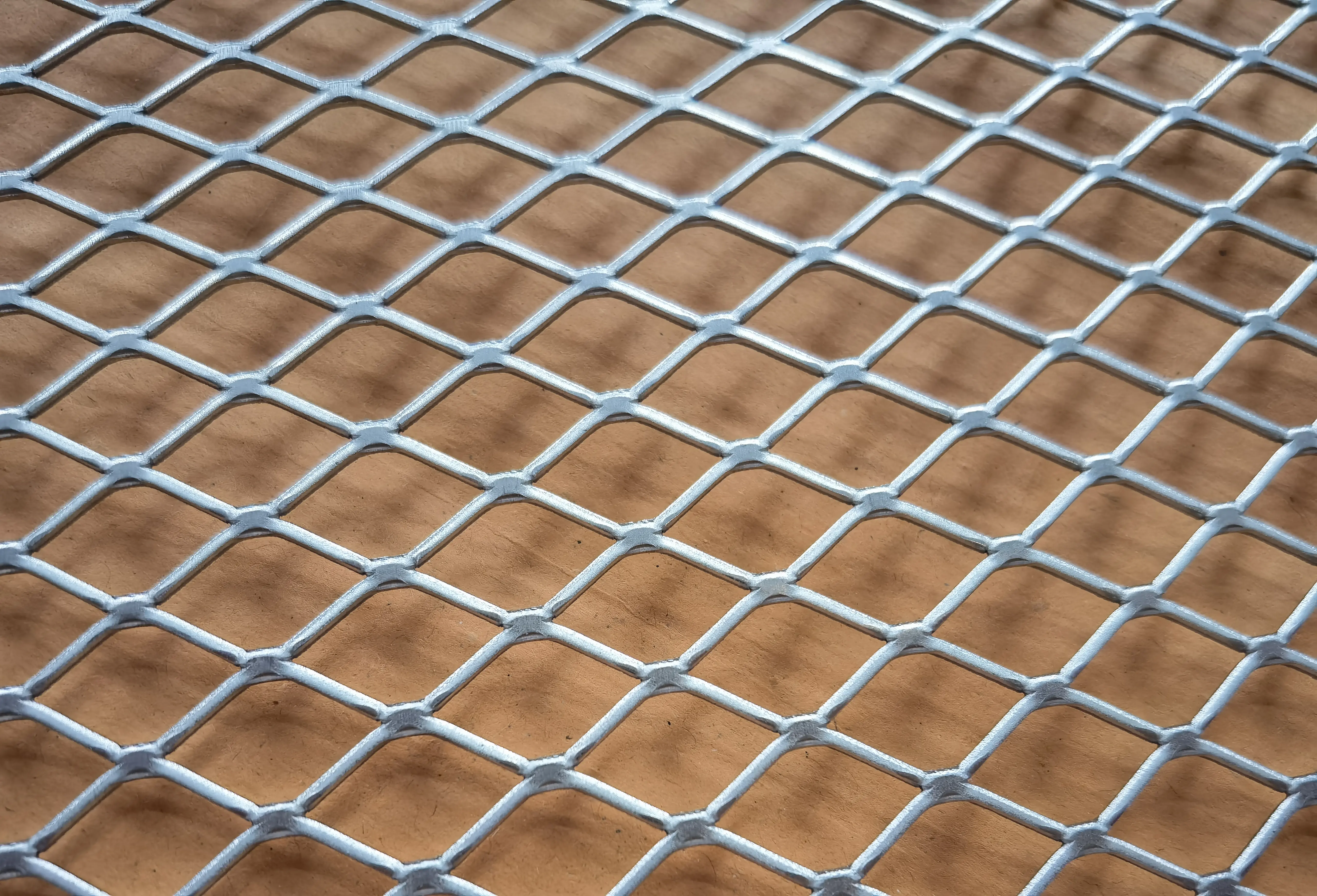 OEM dari jala logam yang diperluas untuk katrij filter udara dan panel pagar grid perlindungan Gang