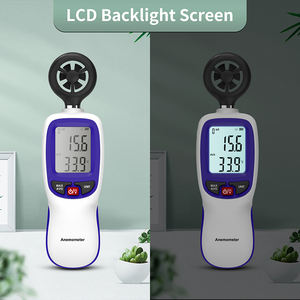 Digitale Wind geschwindigkeit messung Temperatur tester Hand <span class=keywords><strong>anemometer</strong></span> LCD-Anzeige Luftstrom geschwindigkeit Windmesser - Product Image 5