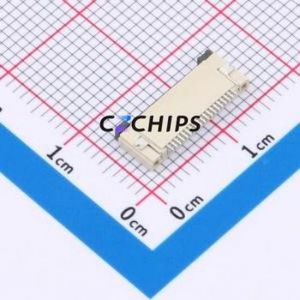 XW0520012-190R-001 FFC/FPC Connector SMD,P=0.5mm,Horizontal Mount Connector Flip Cover Type Bottom Contact 19P 0.5mm - Product Image 2