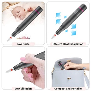 Super nouveau Kit de lime à ongles grise rechargeable électrique pour manucure et pédicure, perceuse à ongles en gel acrylique pour meuleuse et tondeuse - Product Image 5