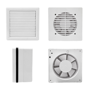 Ventilateur d'extraction mural 2 en <span class=keywords><strong>1</strong></span> pour fenêtre en verre Ventilateur d'extraction carré en plastique à faible bruit pour salle de bain et toilettes - Product Image 3