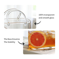 Sac à main au design simple, grande capacité, verre à boisson, verre à jus et à vin, résistant à la chaleur et au froid, verre populaire en ligne, sécurité alimentaire
