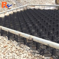 Sistem Penstabilan Geocell HDPE 150-400, Sistem Pengkondisian Seluler Plastik untuk Penstabil Kerikil, Geocell untuk Tanah & Kerikil