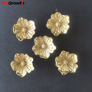 Poignée en forme de prune accessoires de quincaillerie de meubles armoire tiroir porte d'armoire fleur <span class=keywords><strong>poignées</strong></span> et boutons en <span class=keywords><strong>laiton</strong></span> - Product Image 1