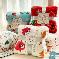 Manta de Franela Navideña de Color Sólido al Por Mayor a Precio de Fábrica, Manta para Siesta, Manta para Aire Acondicionado, Manta para Cama, Mantas Personalizadas para Regalo