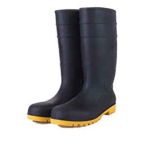 Ant5epp botas de chuva para homens, botas de borracha antiderrapante e à prova d' água, calçado de chuva