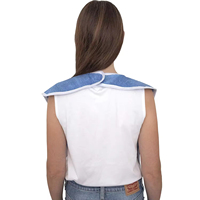 Bavoirs pour adultes en tissu polyester anti-salissure réutilisables sans manches, bavoirs pour personnes âgées, personnes handicapées, maisons de retraite, bavoirs pour manger