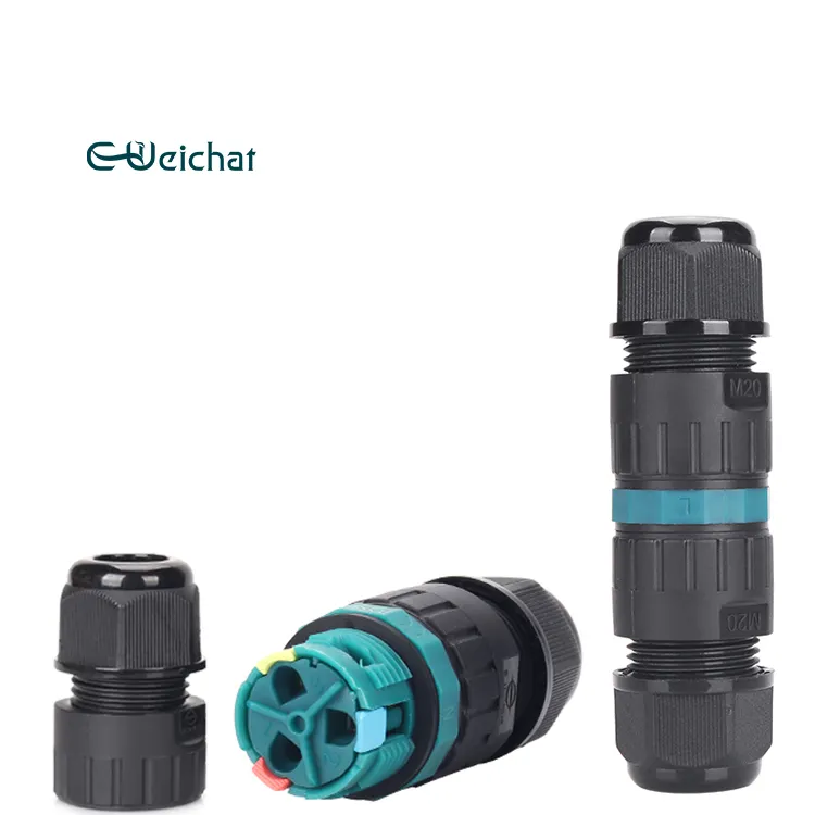 E-Weichat Waterdichte Draaibare Elektrische Connector Waterdichte Snelkoppeling Waterdichte Kabel Connector Ip68