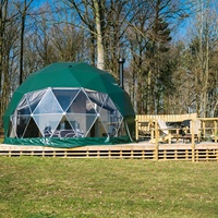 Carpa Domo Geodésica de PVC de Lujo para Glamping al Aire Libre, para Familias en Vacaciones, Eventos y Campamentos en Entornos de Iceberg