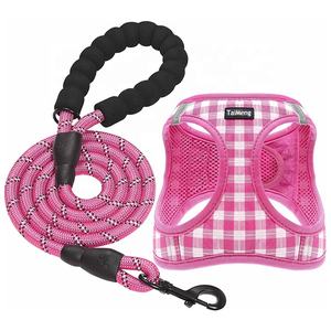 סט רתמה מפוארת בהתאמה אישית לכלבים, רתמה מרופדת רכה מתכווננת, סט קולר ורצועה טקטיים לכלבים, רתמת אפוד לכלבים - Product Image 5