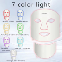 Masque Photon Innovant pour le Visage et le Cou, Dispositif de Soin à Lumière Rouge, Masque Facial LED Portable, Source d'Alimentation Rechargeable