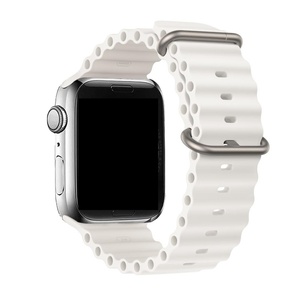 Cùng một thiết kế đại dương silica gel loạt Xem dây đeo cho Apple xem 38mm 45mm phổ thay thế Silicone watchbands - Product Image 3